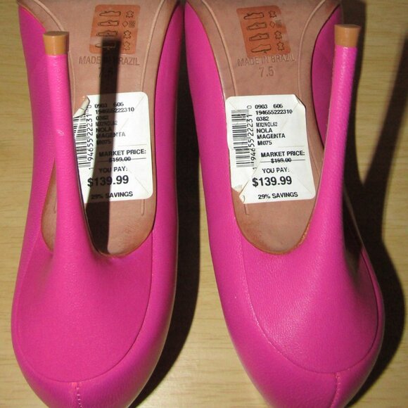 BCBG Max Azria Nola Pointed Toe Heels in Magenta - Picture 7 of 12